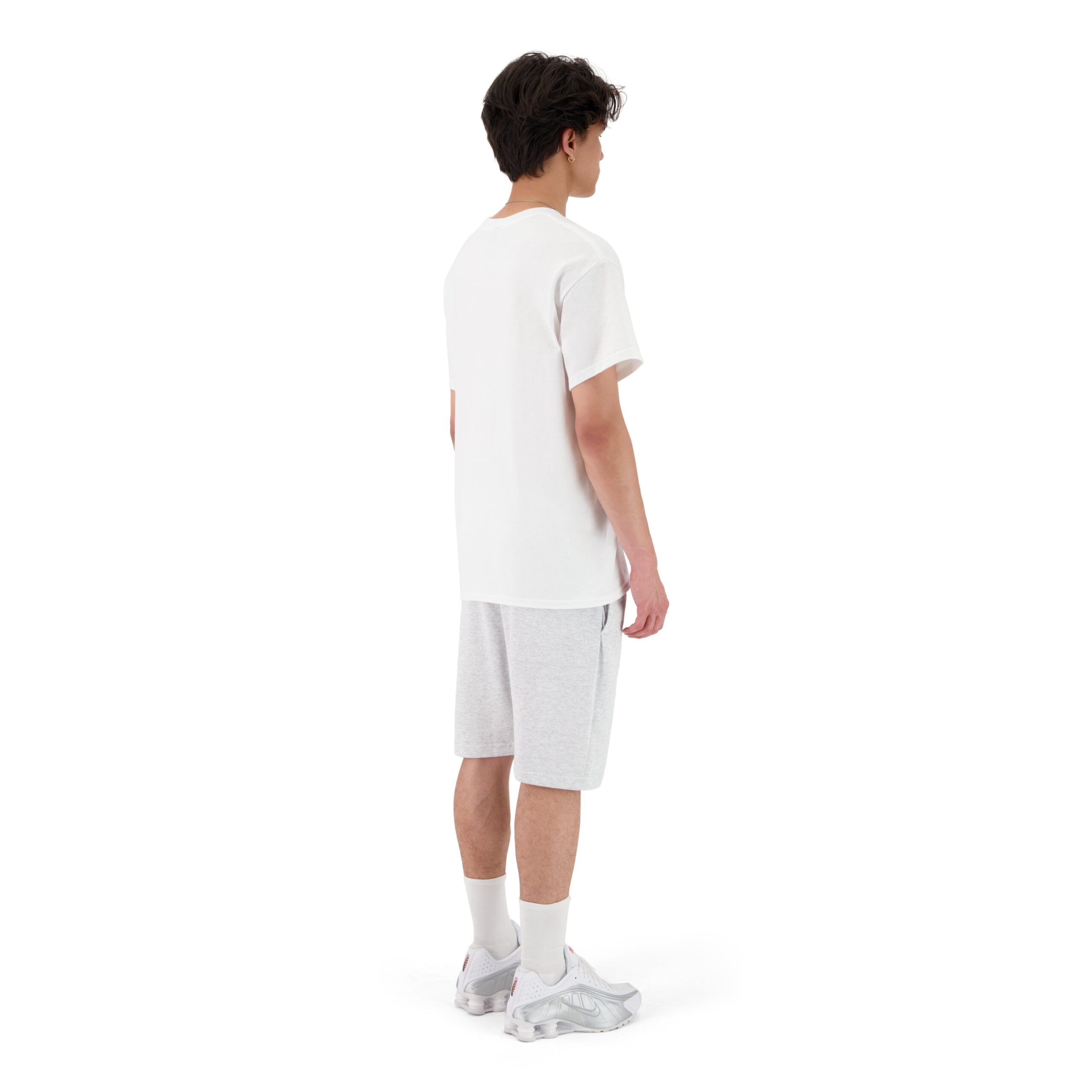 Zalzi Men’s Grey Jogger Shorts & T-Shirt Set – Casual Sport Outfit - Image 3