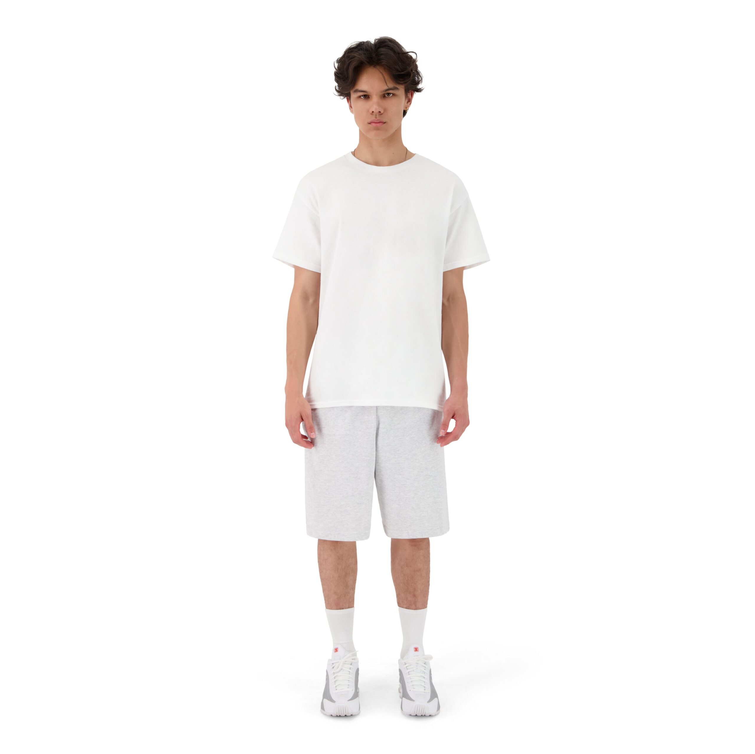 Zalzi Men’s Grey Jogger Shorts & T-Shirt Set – Casual Sport Outfit - Image 2