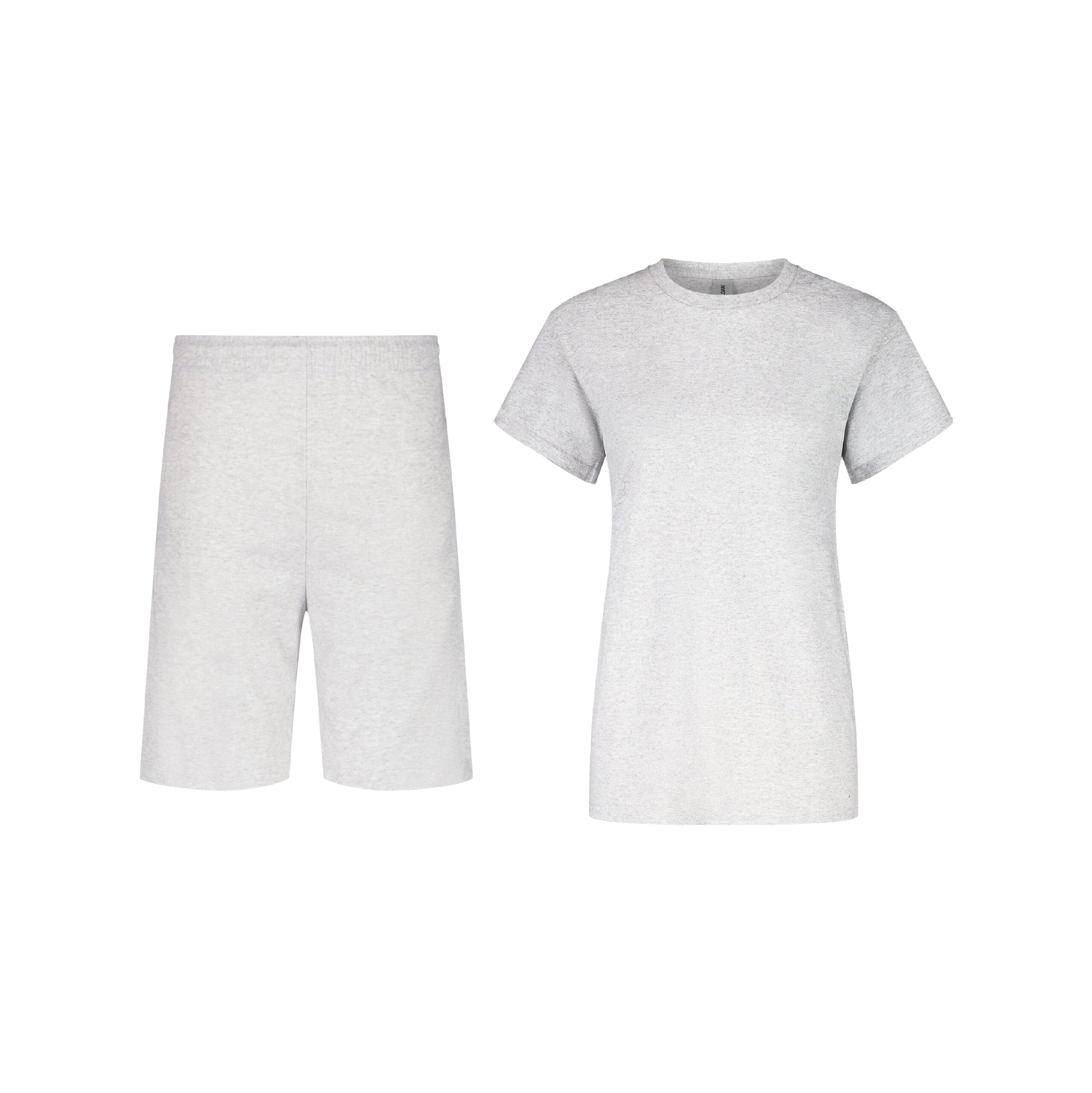Zalzi Men’s Grey Jogger Set – Shorts & T-Shirt Combo