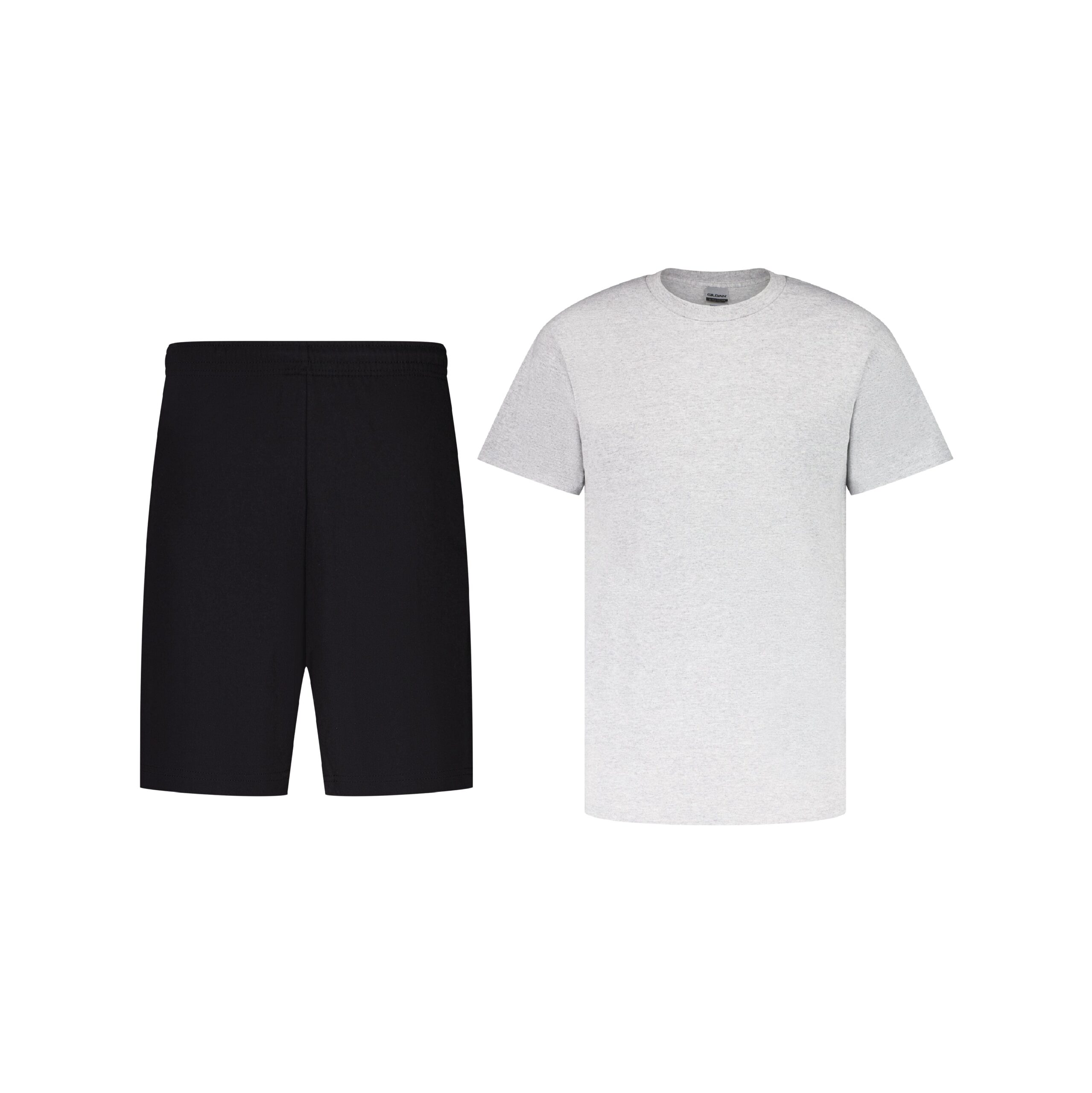 Zalzi Men’s Black Jogger Set – T-Shirt & Shorts Combo