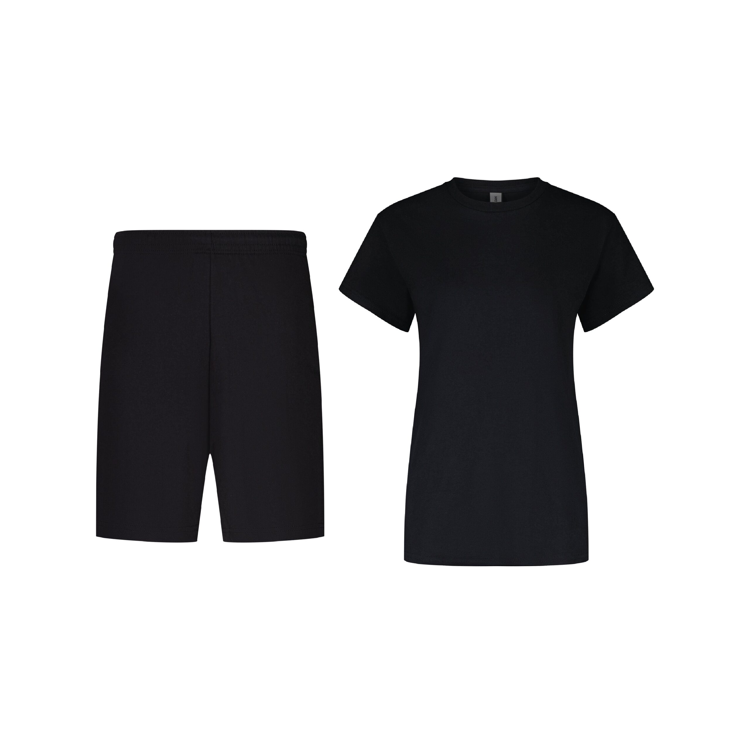 Zalzi Men’s Black Jogging Set – T-Shirt & Shorts