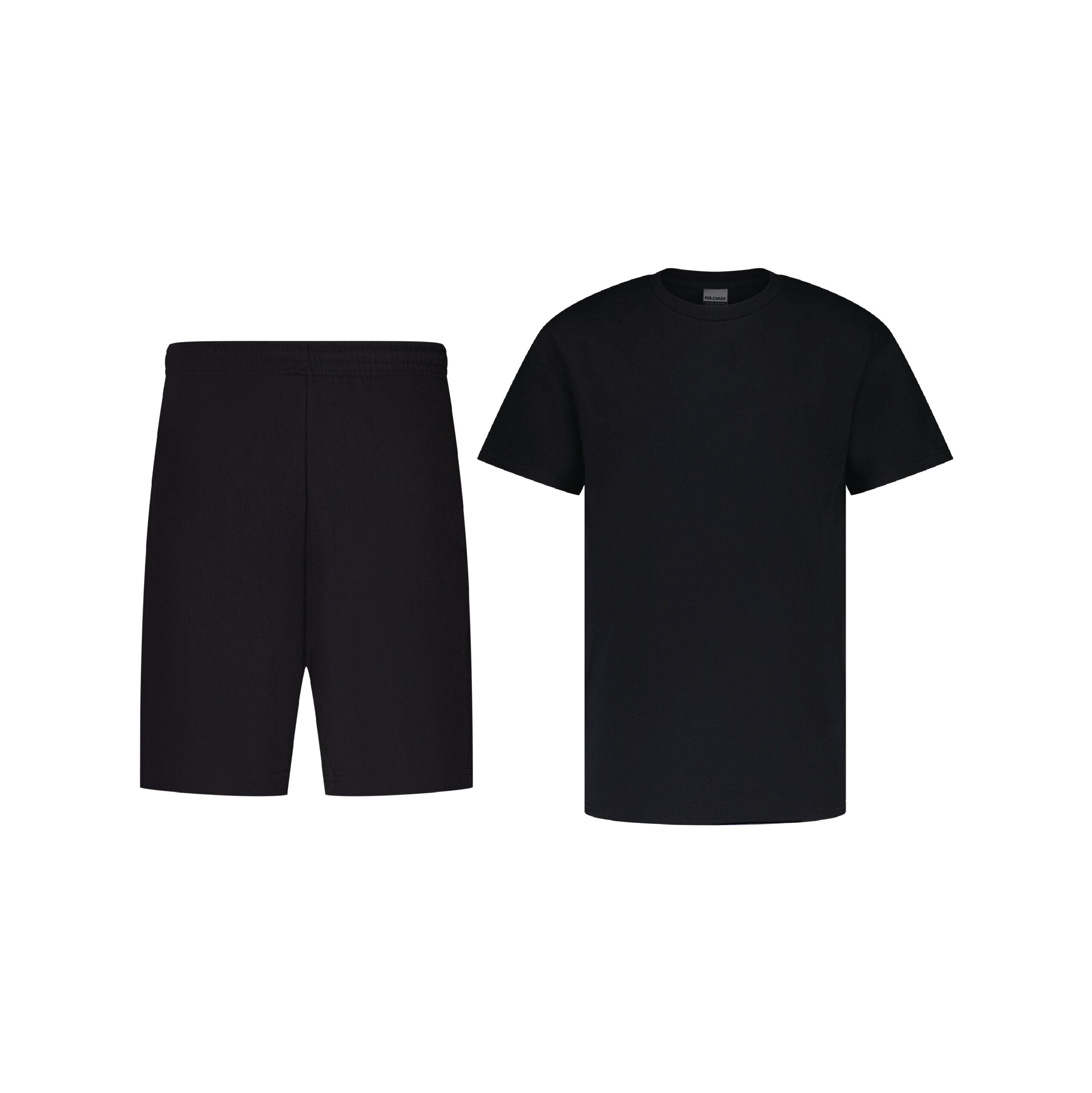Zalzi Men’s Black Jogger Shorts & T-Shirt Set – Casual Activewear