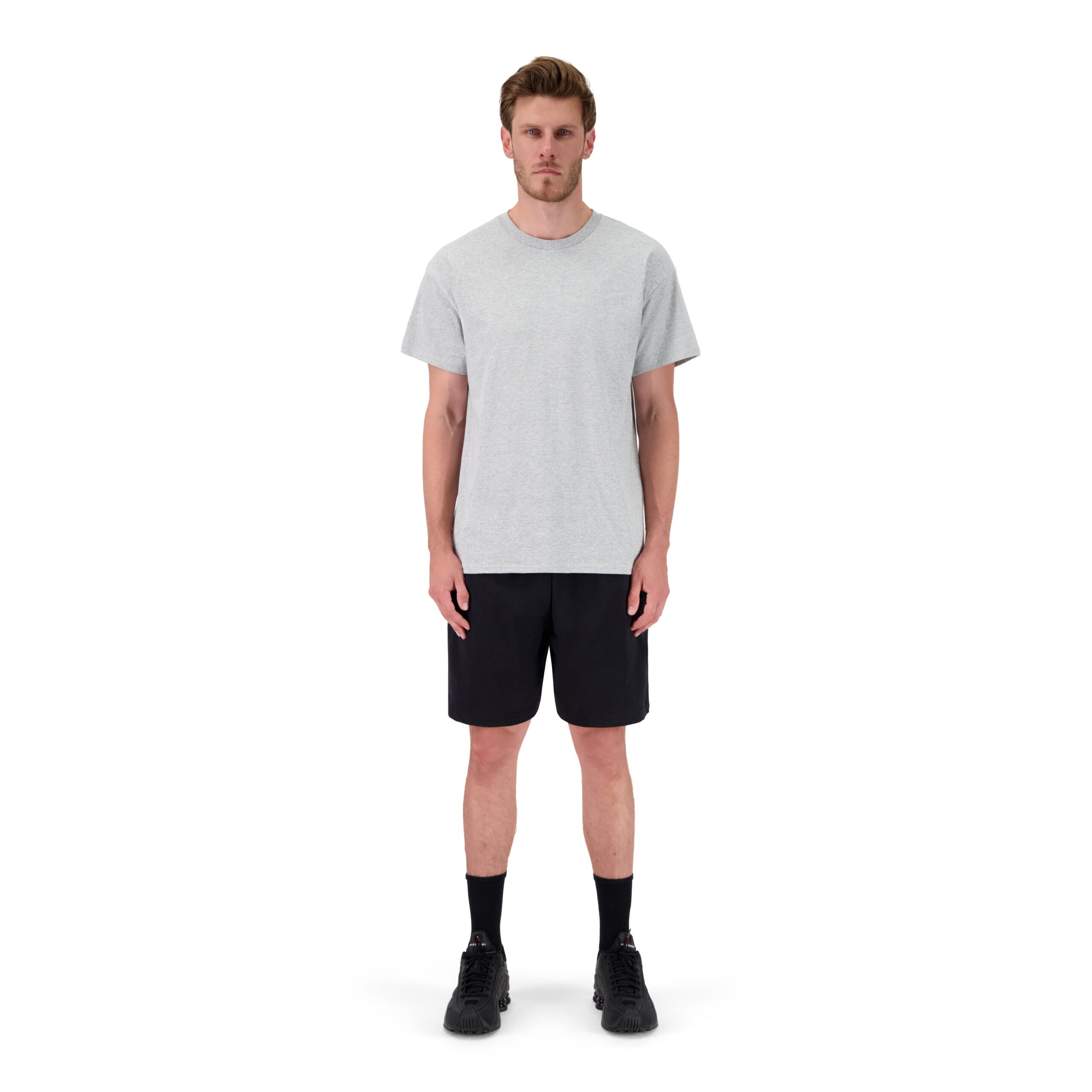 Zalzi Men’s Black Jogger Set – T-Shirt & Shorts Combo - Image 2
