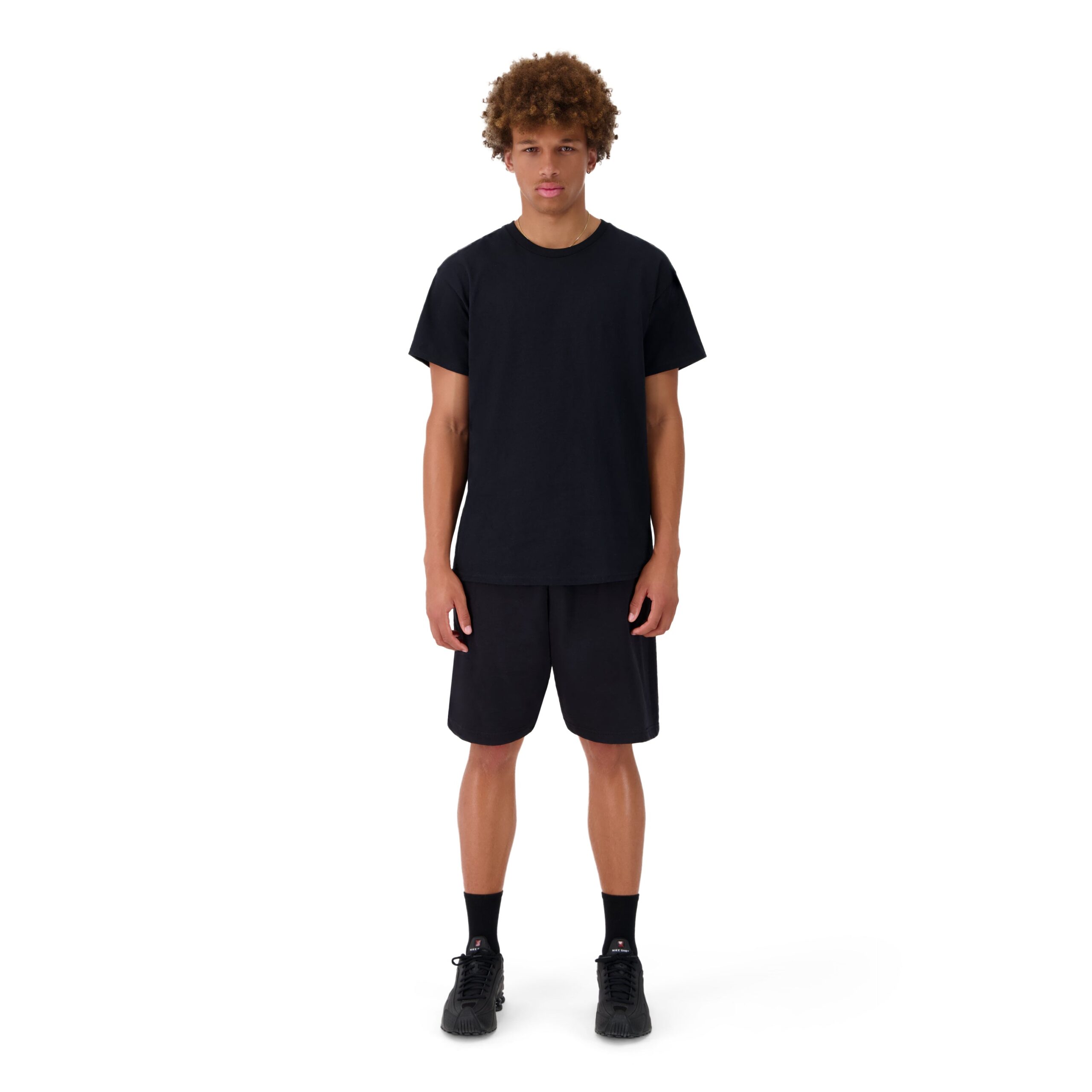 Zalzi Men’s Black Jogger Shorts & T-Shirt Set – Casual Activewear - Image 2